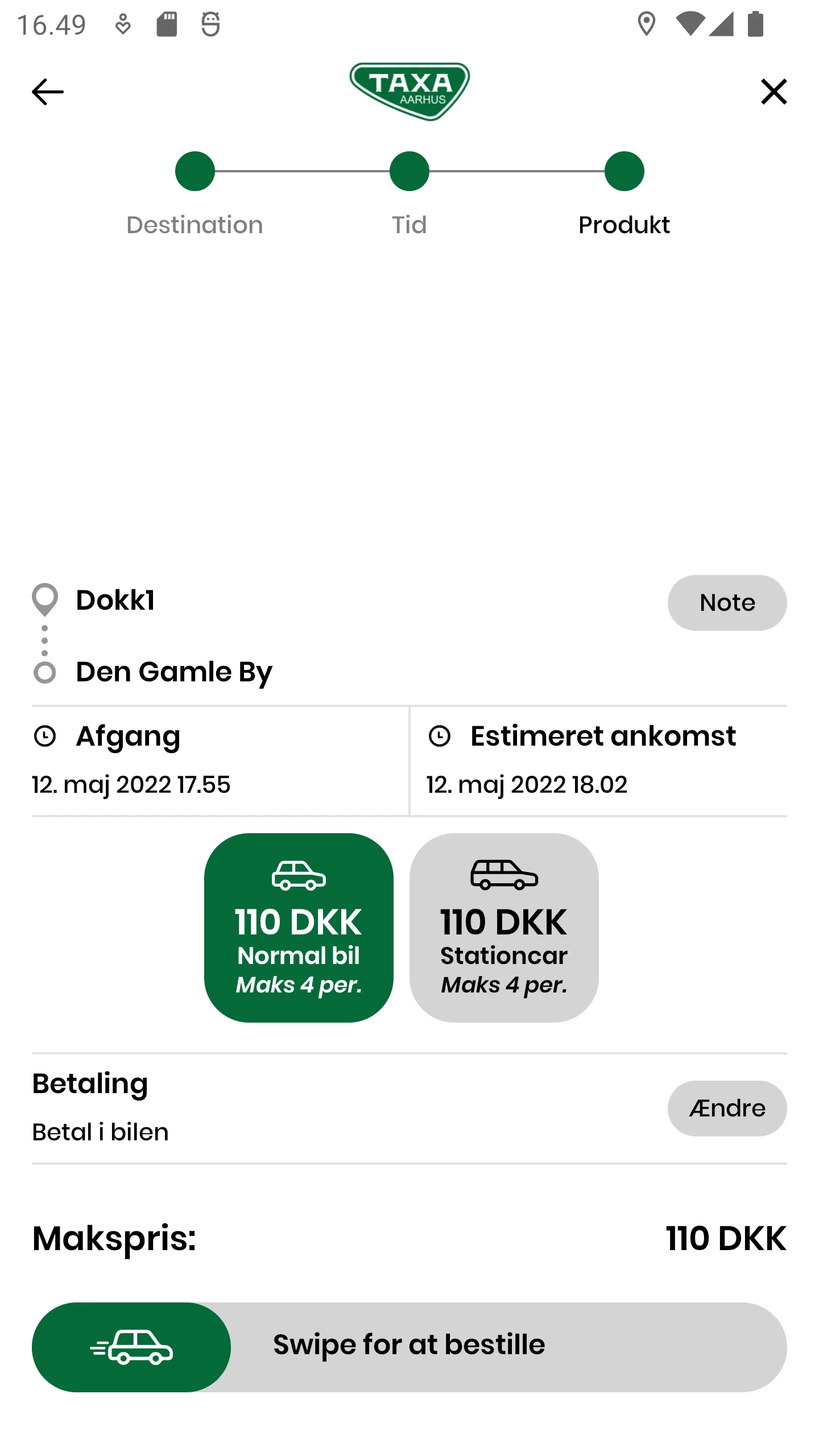 Aarhus Taxa screenshot