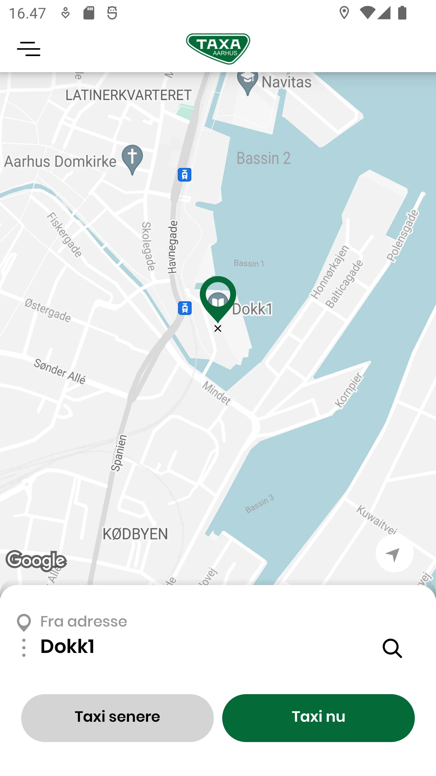 Aarhus Taxa screenshot