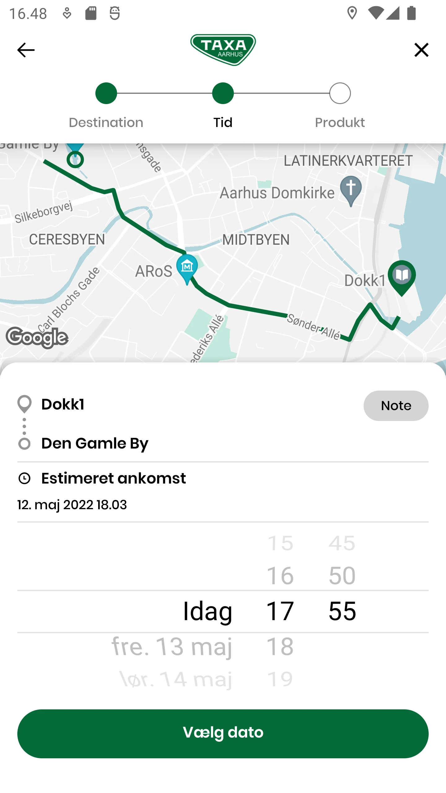 Aarhus Taxa screenshot